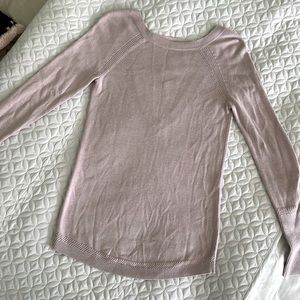 Lululemon Unity Drop Back Sweater Smoky Blush